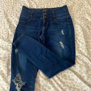 cute stressed skinny jeans